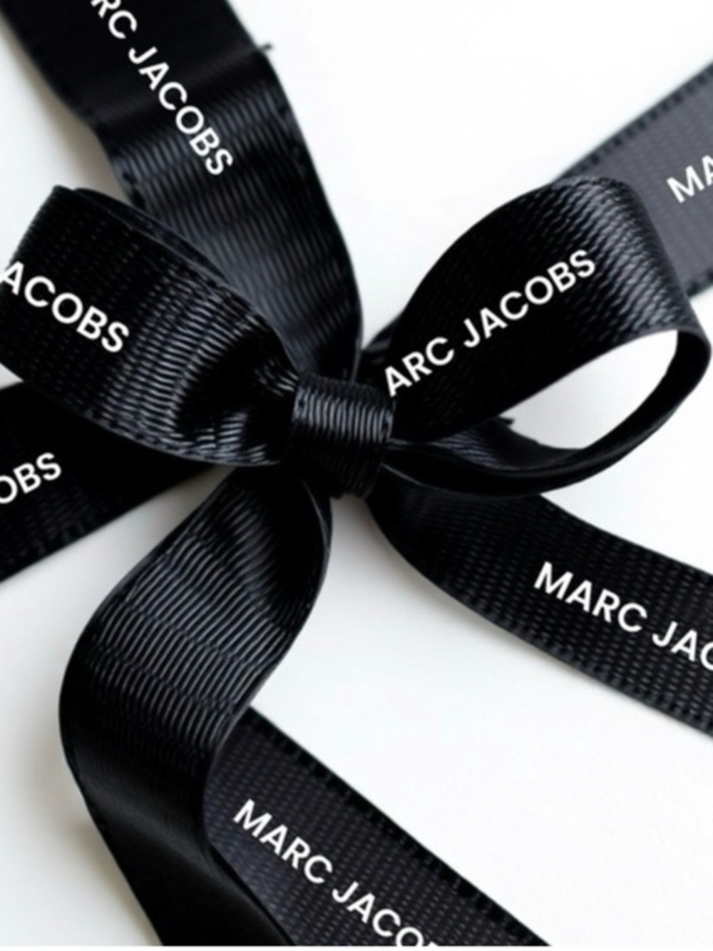 Marc Jacobs | Gift Wrap Black & White Grosgrain Branded Ribbon